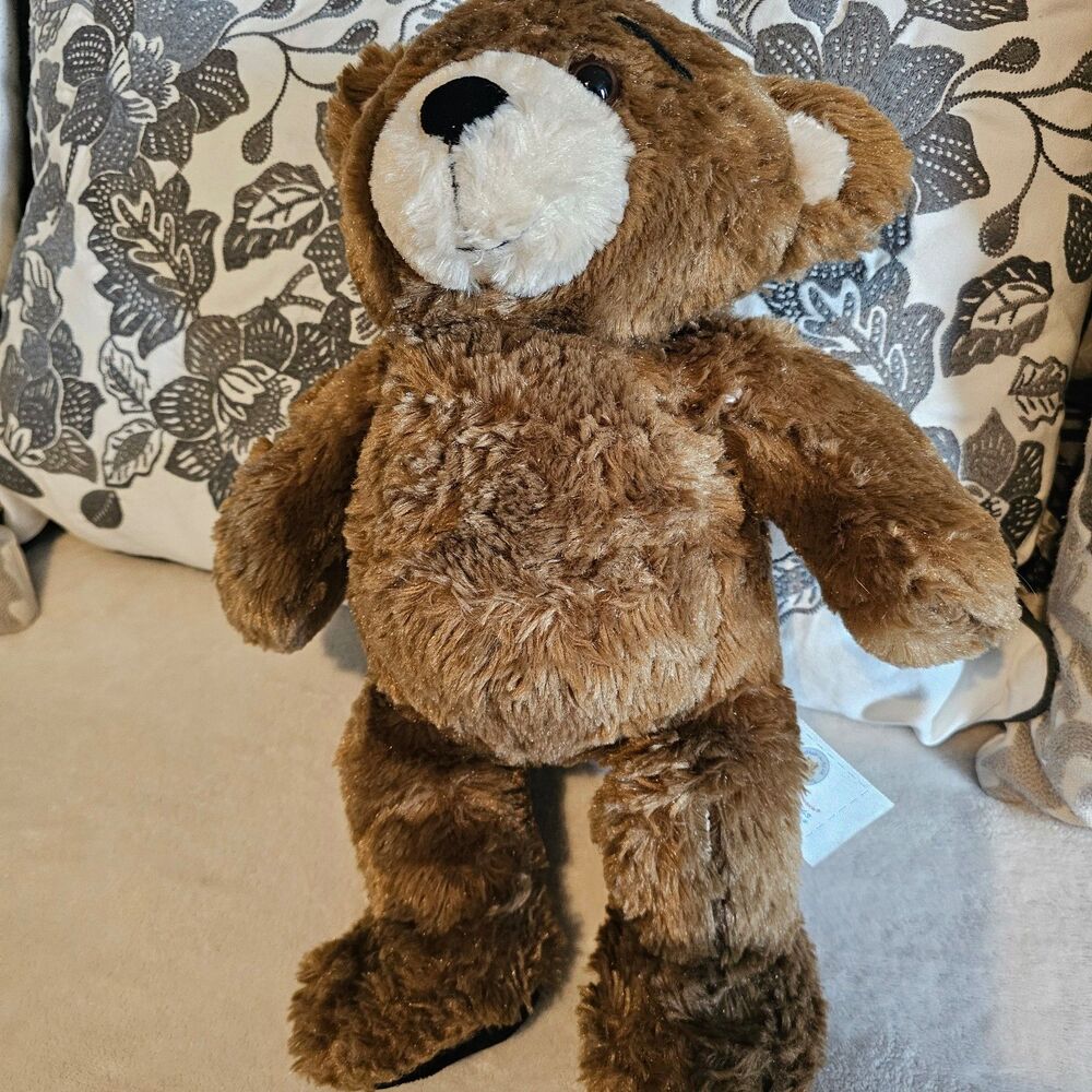 ​Build-A-Bear "Bearemy Bear" Retired Textured Sherpa Plush - Neutral Tan - 2012
